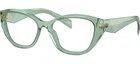 Prada PR21ZV 11R1O1 Eyeglasses 53MM Optical Frame Transparent Sage New. Price: $299.99.