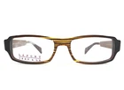 Lafont Issy & Eyeglasses Frames Chili 541 Striped Brown Rectangle 52-16-140 New. Price: $169.99.