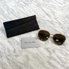 Christian Dior Sideral 2/S M7PNK Sunglasses 56-17-145 Gold Black Lens + Case Pre-owned. Price: $59.50.