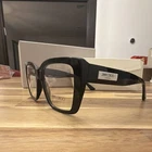 Jimmy Choo Black Square Full Rim Plastic Eyeglasses Women Designer With Case New. Price: $110.00.