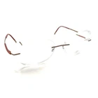 Silhouette 5540 70 6040 Titanium Red Rimless Eyeglasses Frames 17 135 Austria Pre-owned. Price: $99.99.