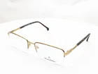 Brooks Brothers BB1044 1001 Rectangle Gold Half Rim Mens Eyeglasses 56MM New. Price: $99.95.