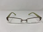 Cynthia Rowley Eyeglasses Frame CR0227 Gold 50-17-135 Green Half Rim 3944 New. Price: $33.80.