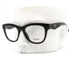 Prada Eyeglasses Vpr 04Q 1AB-1O1 Polished Black Silver Logo 49MM No Case New. Price: $149.50.