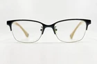 Coach Eyeglasses HC5047 Evie 9160 Satin Black Ivory Horn 50-17-135 Frames Only Pre-owned. Price: $39.99.