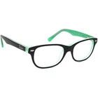 Ray-ban Small Eyeglasses Rb 1555 3764 Black On Green Horn Rim Frame 48 16 130 Pre-owned. Price: $49.99.