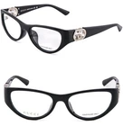 Gucci GG1825O Black Silver Logo Cat Unisex Eyeglasses Optical 54MM 001 New. Price: $234.90.