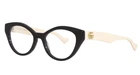 New Gucci GG0959O 002 51MM Black Beige Eyeglasses Frames Only Italy. Price: $249.90.