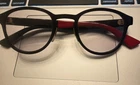 Gucci Eye Glasses Red/green/black Pre-owned. Price: $320.00.