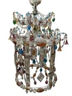 Pendant Lamp. Metal Frame And Colored Crystal. Europe. 20TH Century.. Price: $750.00.