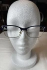 Coach Hc 6098-5433 Women's Navy Blue Silver Half Rim 53-17-135 Frames Only Pre-owned. Price: $28.48.