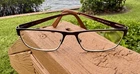 Guess 1770 Brown Metal Rectangle Full Rim 54-16-140 Eyeglass Frames Only Pre-owned. Price: $26.25.