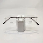 Pure Airlock Seven Sixty 205 Eyeglasses Frames Silver Titanium Rimless Oval New. Price: $79.99.