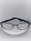 Jones New York Teal Eyeglass Frames 52 17 140 Women Full Rim Rectangular Pre-owned. Price: $49.99.
