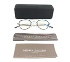 Henry Jullien Eyeglasses Frames Auteuil C53P76 Blue White Gold Filled 46-24-145 New. Price: $149.99.