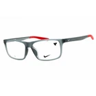 Nike Men's Eyeglasses Matte Dark Grey Rectangular Full Rim Frame 7272 034 New. Price: $47.39.