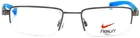 Nike 4634 037 Gunmetal Blue Eyeglasses 47-17-130 Authentic Demo Lenses New. Price: $69.99.