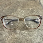 Bebe BB5181 Topaz Floral Cat Eyeglass Frame Rhinestone Temples 52-16-135-38 Pre-owned. Price: $29.99.