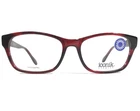 Iconik Eyeglasses Frames Annie C01 Red Horn Square Full Rim 53-17-140 New. Price: $98.93.