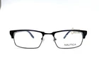 New Nautica Blue Silver Gun Metal Rectangular Glasses N8068 418 53 19 140. Price: $129.00.