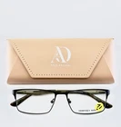 New Geoffrey Beene G422 Olive Rectangle Full Rim Eyeglasses 54-16-140 B:33. Price: $49.99.