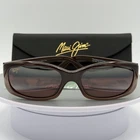Maui Jim Mj 219-01 Punchbowl Sunglasses Chocolate Fade Rose Wrap 54 17 135 Pre-owned. Price: $134.08.