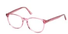 Guess GU8289 072 Clear Pink Round Plastic Optical Eyeglasses Frame 49-16-140 New. Price: $143.60.