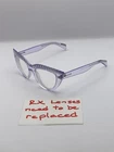 Just Cavalli JC746S Cat Eyeglass Frames Purple Clear 52-18-140 Pre-owned. Price: $37.95.