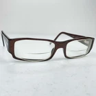 Prada Italy Eyeglasses Frame Vpr 03H 7BP-101 53-16-135 Dark Brown Full Rim Pre-owned. Price: $39.00.