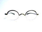 Alain Mikli Green Brown Round Half Double Rim Glasses France A0501 41 25 135 Pre-owned. Price: $237.50.