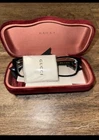 Gucci Rectangular Plastic Eyeglasses - Black New. Price: $208.00.