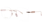 Gucci GG1806O 003 Eyeglasses Rose Gold W/swarovski Crystals Rimless Style 54MM New. Price: $319.95.