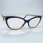 Tom Ford Eyeglasses Frames TF5374 090 Blue Brown Two Tone Cat Pre-owned. Price: $99.00.