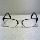 Prada Vpr 64R Matte Brown Gunmetal Eyeglasses Frames Italy 55-19-145 Pre-owned. Price: $43.95.