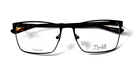 Tlg NU028 C01 Black Rectangle Full Rim Unisex Authentic Eyeglasses 57-17- 145 New. Price: $135.00.