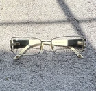 Versace 1200 Silver Metal Rectangular Full Rim Eyeglasses Frames 53-16-130 New. Price: $129.99.