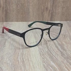 Gucci Eyeglasses Frames Only GG0161O 002 48-23-145 Black Red Green Made In Italy New. Price: $129.00.