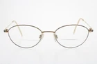 Charmant Eyeglasses CH8222 Tv Blue Titanium Gold Oval Japan 50/18-135 Mm Pre-owned. Price: $30.00.