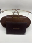 Tom Ford FT6117 028 Shiny Rose Gold Rectangular Eyeglasses Rx Able New. Price: $229.95.