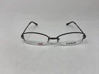 Easyclip EC192 51/18/135 010 Brown Half Rimless Eyeglasses Frame :C87 New. Price: $51.00.