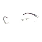 Daniel Martin De Paris DM-440 Silver Black Rimless Eyeglasses Frames 53-18 135 Pre-owned. Price: $74.99.