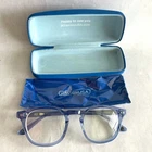 Muse Gpa Blue Clear Square Eyeglasses Frames 35-002408 48-21-140 New. Price: $44.99.
