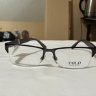 Polo Ralph Lauren 1164 9157 Black Half Rim Eyeglasses 56-17-145 Plastic Men New. Price: $50.00.