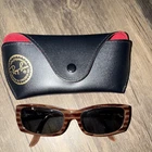 Ray-ban RB4067 689 Brown Rectangular Plastic Sunglasses Black Tinted UV400 New. Price: $35.00.
