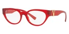 New Versace Transparent Red Gold Oval Frame 53MM Women Eyeglasses 3282 5280. Price: $214.97.