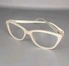 Lulu Guinness L894 Bone (bon) Full Rim Acetate Eyeglass Frame 53/15/135 New. Price: $189.95.