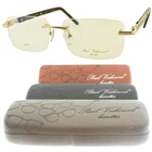 New Paul Vosheront PV303 C1 Gold Rectangle Rimless Mens Optical Frame Eyeglasses. Price: $179.99.