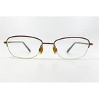 Flexon Nina Eyeglasses Womens Brown Half Rim Metal Frames 52-18-135 Pre-owned. Price: $31.99.