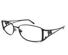 Chanel Eyeglasses Frames 2063-B C.126 Shiny Black Wire Rim Crystals 53-17-135 Pre-owned. Price: $299.99.