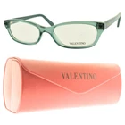 New!! Valentino V2695 416 Clear Blue Rectangle Full Rim Optical Frame Eyeglasses. Price: $39.99.